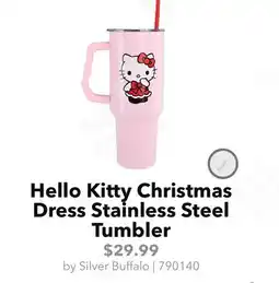 GameStop Hello Kitty Christmas Dress Stainless Steel Tumbler offer