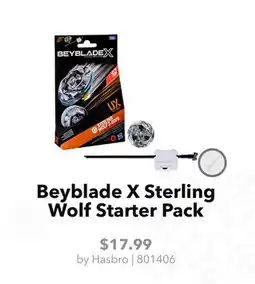GameStop Hasbro Beyblade X Sterling Wolf Starter Pack offer