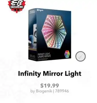 GameStop Biogenik Infinity Mirror Light offer