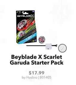 GameStop Hasbro Beyblade X Scarlet Garuda Starter Pack offer