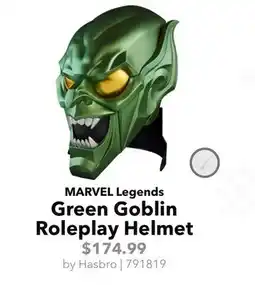 GameStop Hasbro MARVEL Legends Green Goblin Roleplay Helmet offer