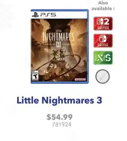 GameStop Little Nightmares 3 offer