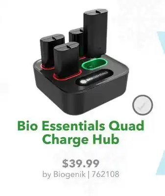GameStop Biogenik Bio Essentials Quad Charge Hub offer