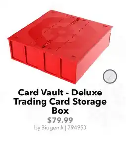 GameStop Card Vault - Deluxe Trading Card Storage Box Biogenik offer
