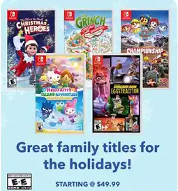 GameStop Great family titles for the holidays! offer