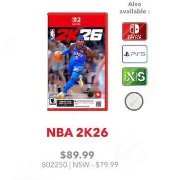 GameStop NBA 2K26 offer
