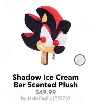 GameStop Jakks Pacific Shadow Ice Cream Bar Scented Plush offer