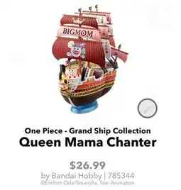 GameStop Bandai Hobby One Piece - Grand Ship Collection Queen Mama Chanter offer