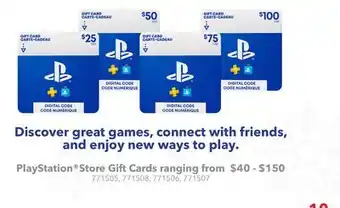 GameStop PlayStation Store Gift Cards offer