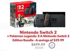 GameStop Nintendo Switch 2 + Pokémon Legends: Z-A Nintendo Switch 2 offer