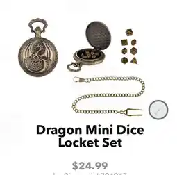 GameStop Biogenik Dragon Mini Dice Locket Set offer