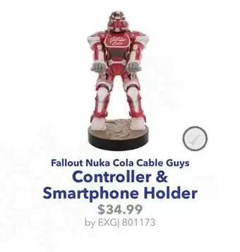 GameStop Fullout Nuka Cola Cable Guys, Controller & Smartphone Holder offer