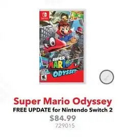 GameStop Super Mario Odyssey FREE UPDATE for Nintendo Switch 2 offer
