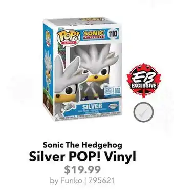 GameStop Funko Sonic The Hedgehog Silver POP! Vinyl offer