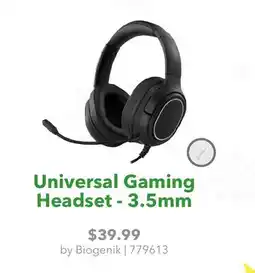 GameStop Biogenik Universal Gaming Headset - 3.5mm offer