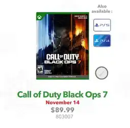 GameStop Call of Duty Black Ops 7 November 14 offer