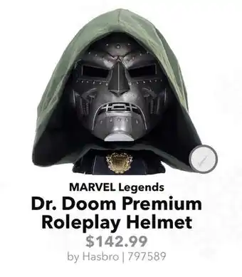 GameStop Hasbro MARVEL Legends Dr. Doom Premium Roleplay Helmet offer