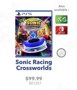 GameStop Sonic Racing Crossworlds offer