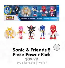 GameStop Sonic & Friends 5 Piece Power Pack offer
