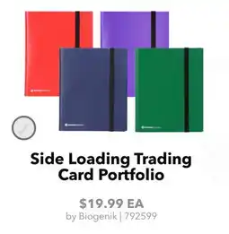 GameStop Biogenik Side Loading Trading Card Portfolio offer
