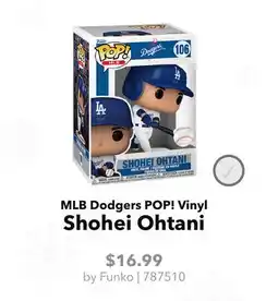 GameStop Funko MLB Dodgers POP! Vinyl Shohei Ohtani offer