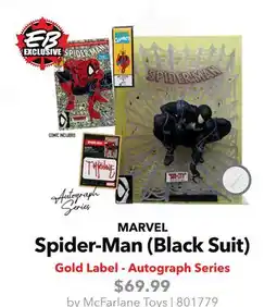 GameStop MARVEL Spider-Man (Black Suit) McFarlane Toys offer