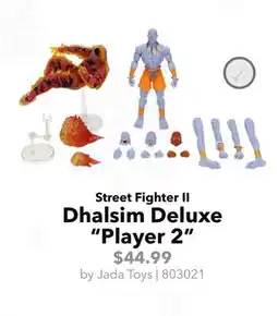 GameStop Jada Toys Street Fighter II Dhalsim Deluxe Player 2 offer
