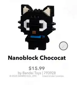 GameStop Bandai Toys Nanoblock Chococat offer