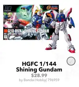GameStop Bandai Hobby HGFC 1/144 Shining Gundam offer