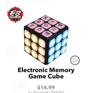 GameStop Biogenik Electronic Memory Game Cube offer