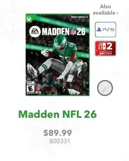 GameStop Madden NFL 26 offer