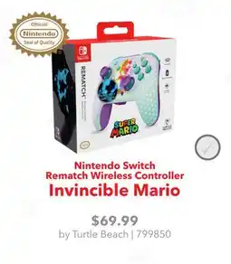 GameStop Turtle Beach Nintendo Switch Rematch Wireless Controller Invincible Mario offer