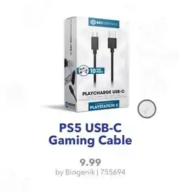 GameStop Biogenik PS5 USB-C Gaming Cable offer