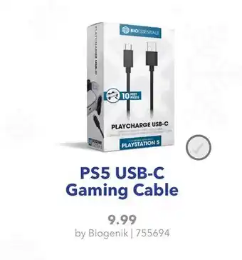 GameStop Biogenik PS5 USB-C Gaming Cable offer
