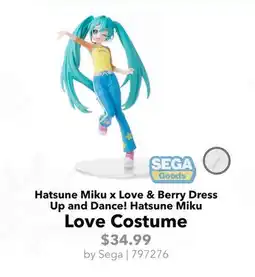 GameStop Sega Hatsune Miku x Love & Berry Dress Up and Dance! Hatsune Miku Love Costume offer
