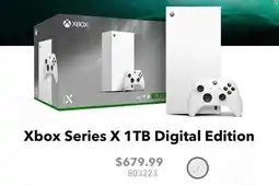 GameStop Xbox Series X 1TB Digital Edition offer