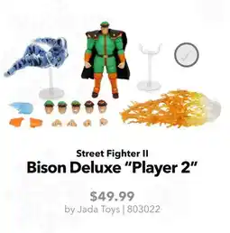 GameStop Jada Toys Street Fighter II Bison Deluxe Player 2 offer