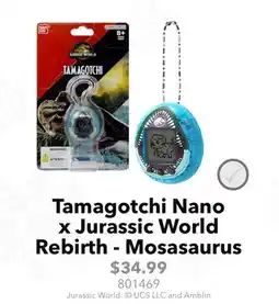 GameStop Tamagotchi Nano x Jurassic World Rebirth - Mosasaurus offer