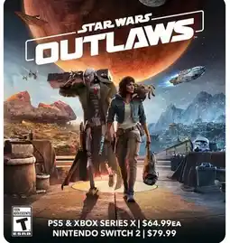 GameStop STAR WARS OUTLAWS offer