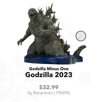 GameStop Banpresto Godzilla Minus One offer