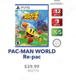 GameStop PAC-MAN WORLD Re-pac offer