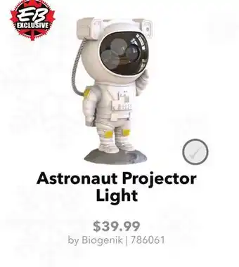 GameStop Biogenik Astronaut Projector Light offer