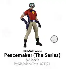 GameStop McFarlane Toys DC Multiverse Peacemaker offer