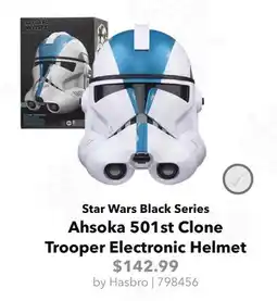 GameStop Hasbro Star Wars Black Series Ahsoka 501st Clone Trooper Electronic Helmet offer