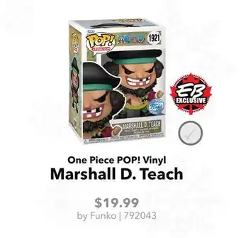 GameStop Funko One Piece POP! Vinyl Marshall D. Teach offer