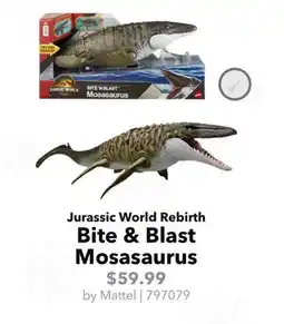 GameStop Jurassic World Rebirth Bite & Blast Mosasaurus offer