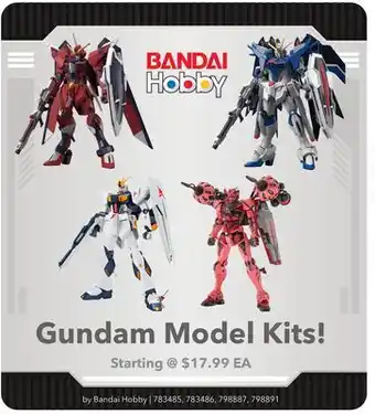 GameStop Gundam Model Kits! offer