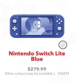 GameStop Nintendo Switch Lite Blue offer