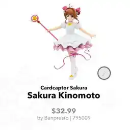 GameStop Banpresto Cardcaptor Sakura Sakura Kinomoto offer