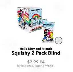GameStop Imports Dragon Hello Kitty and Friends Squishy 2 Pack Blind offer